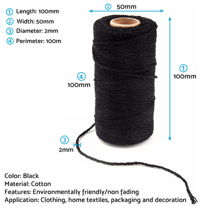 Cotton Twine Natural Jute Twine Packing Twines Bakers Twine Gift Wrapping Crafts.