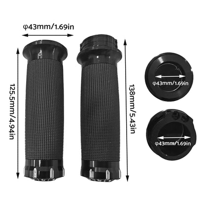 2PCS Motorcycle Handle Bar 1 inch  Hand Grip Suitable for Harley Dyna Sportster.