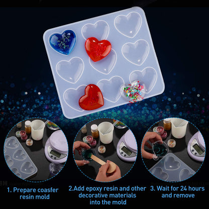 UV Resin Epoxy Casting Pigment Paste Mold Liquid Hard Glue Crystal Clear Crafts.