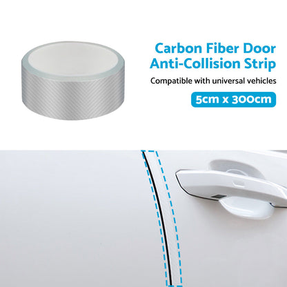 3m Car Door Sill Protector Carbon Fiber Edge Sticker Suitable for Universal Vehi