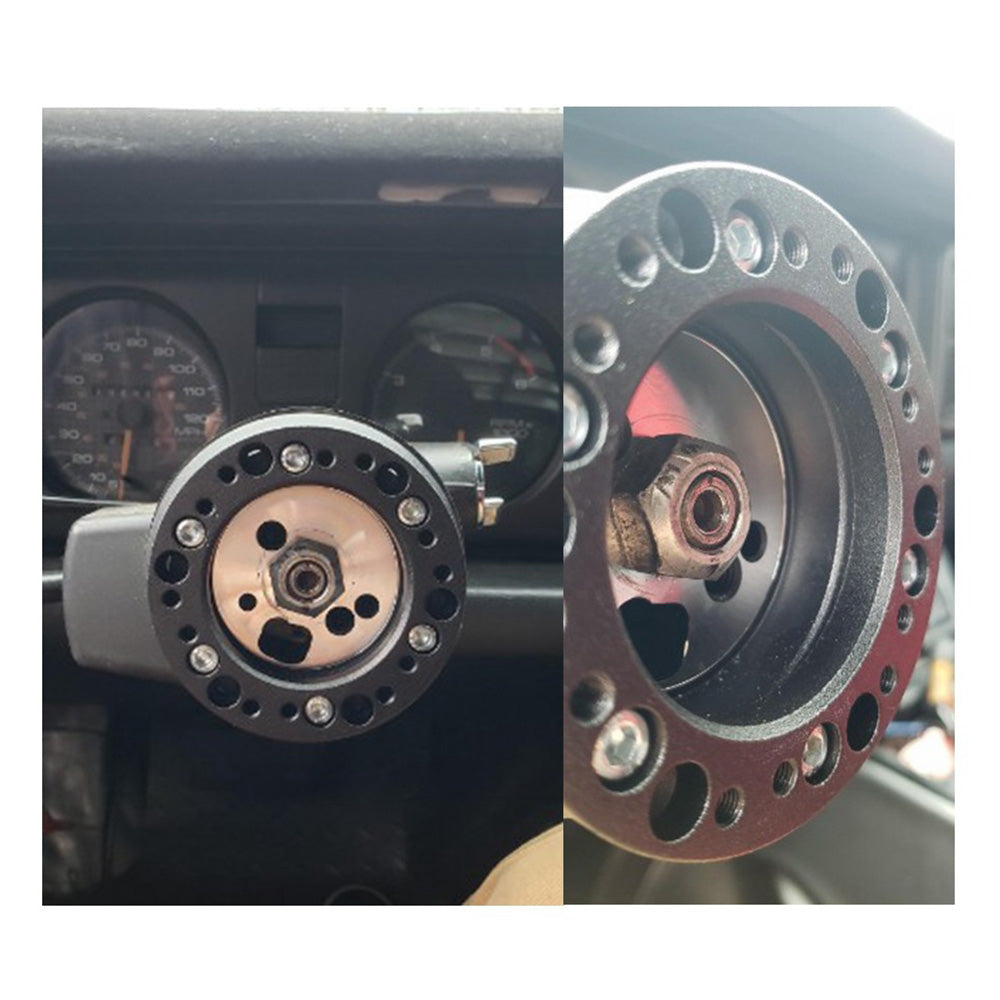 Black Steering Wheel Hub Adapter Spacer Suitable For MOMO to NARDI Quick Release.
