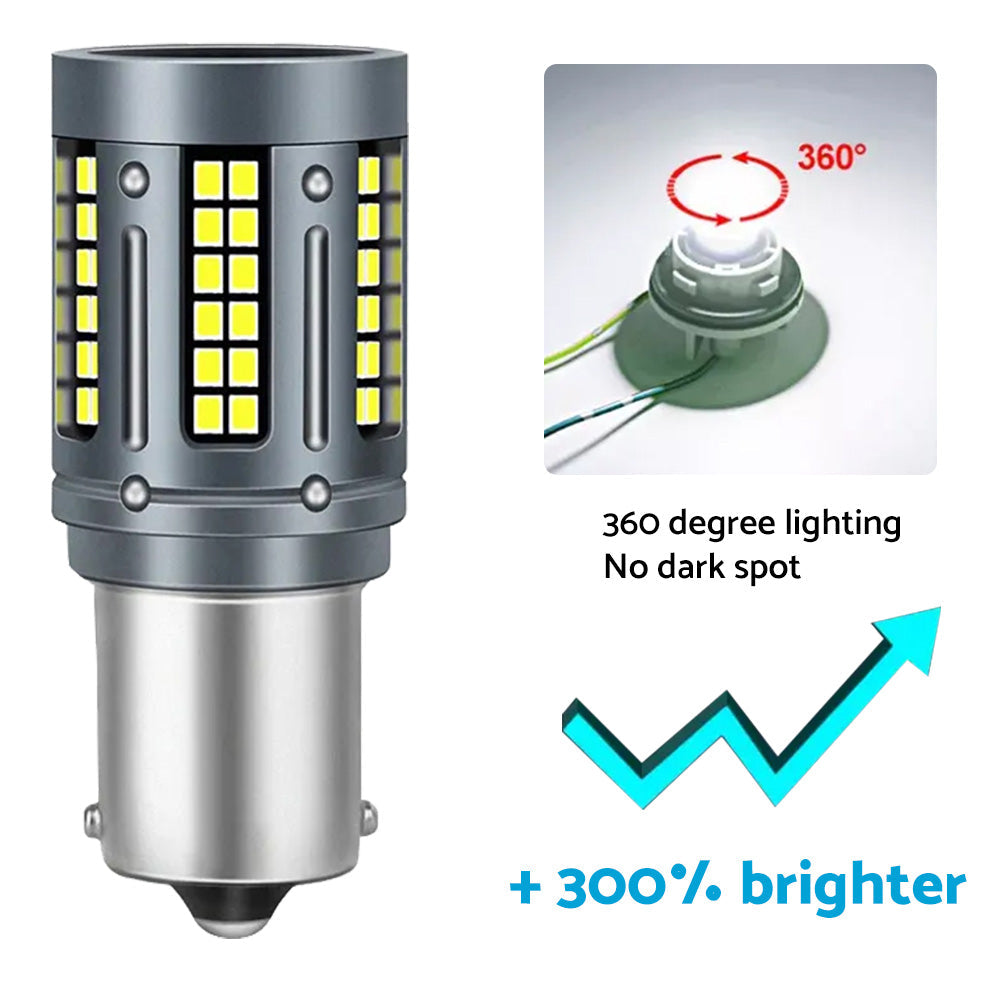 LED White Rear Reverse Bulbs BA15s Suitable For Holden Commodore VT VX VY VZ VE.