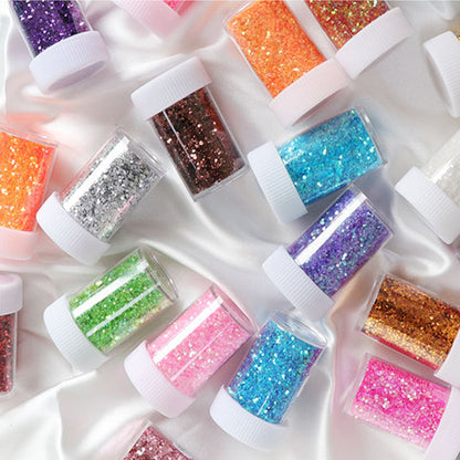 24x 20ml Colors Glitter Pigment Powder Suitable For Resin Epoxy Crafts.