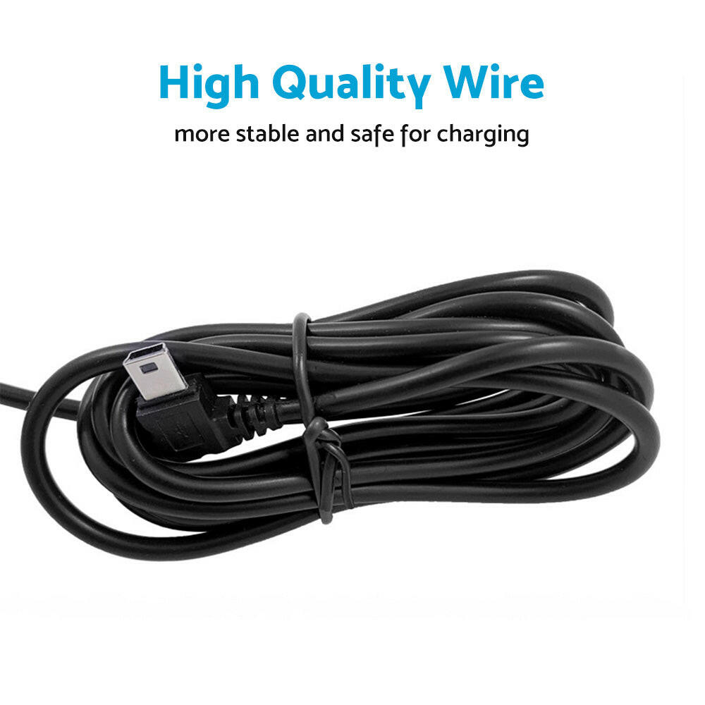 Hard Wire Kit Mini USB 5V/3.0A Suitable For Smart Dash Cams Uniden IGO CAM 85R.