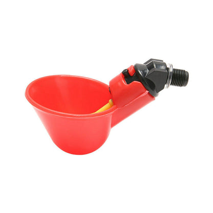 20x Poultry Chicken Automatic Drinker Cup Waterer Chook Bird Water Feeder Set.
