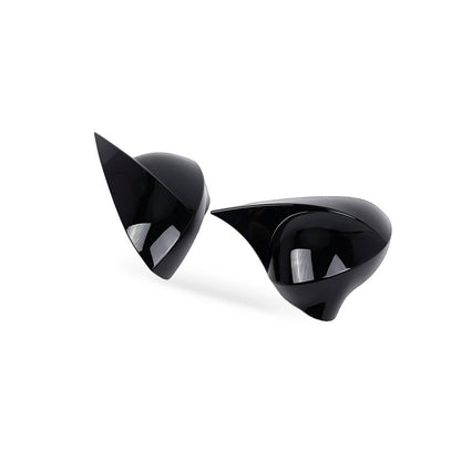 Mirror Cover Suitable for Seat Ibiza 2008-2016 Gloss Black Stick-On Bullhorn - BD3