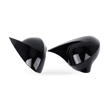 Mirror Cover Suitable for Seat Ibiza 2008-2016 Gloss Black Stick-On Bullhorn - ZT3