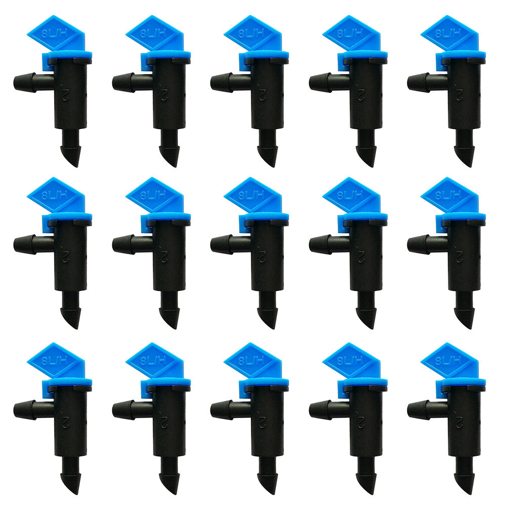 100PCS Drip Flag Emitter Flag Dripper for Garden Drip Irrigation Dropper 8L H.