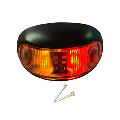 8pcs 2 LED Clearance Lights Side Marker Lamp Red Amber Trailer Truck 12V 24V.