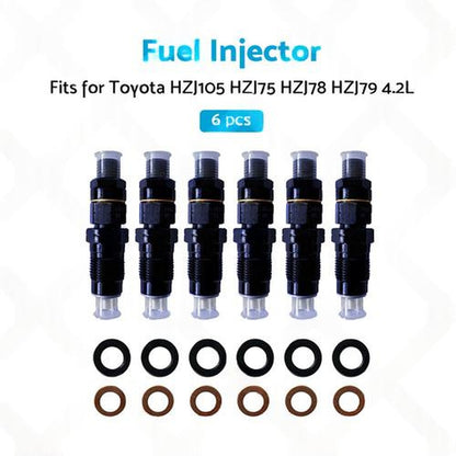 6x Diesel Fuel Injectors Suitable for Toyota Celica 1.8L