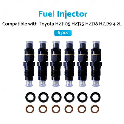 6x Diesel Fuel Injectors Suitable for Toyota Celica 1.8L
