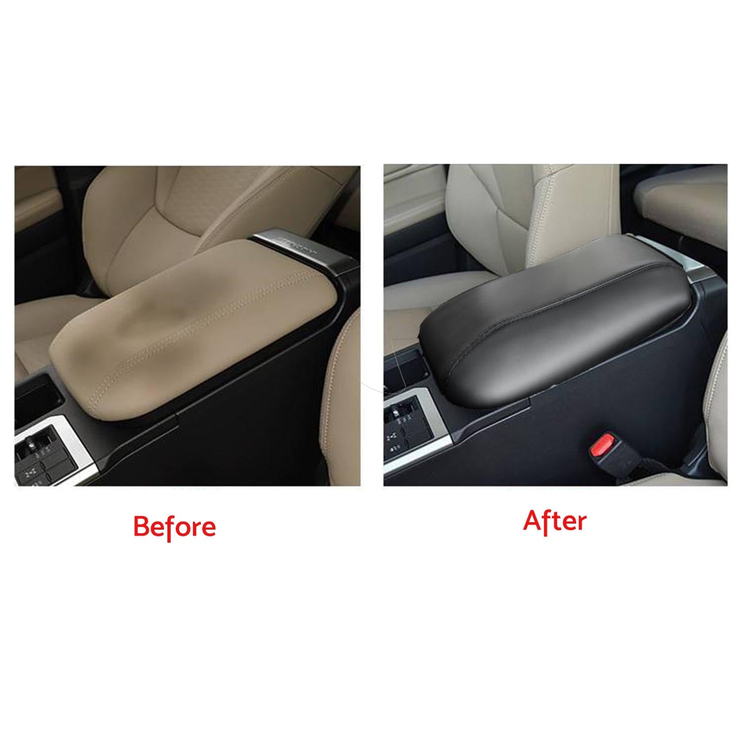 Leather Center Armrest Cover Trim Suitable for Toyota Prado LC250