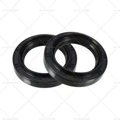 2x Front Axle Oil Seal Set Suitable for Toyota Hilux KUN26