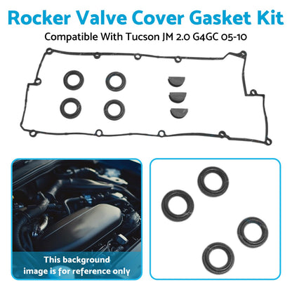 Valve Cover Gasket Kit Suitable For Hyundai Tucson JM Petrol 2.0L 4cyl 2005-2010.