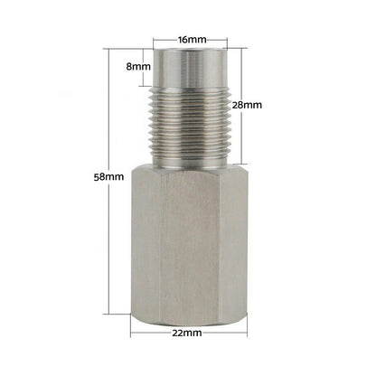 Oxygen O2 Sensor Spacer Adapter CEL Cleaner Mini Cat with Catalytic Converter.