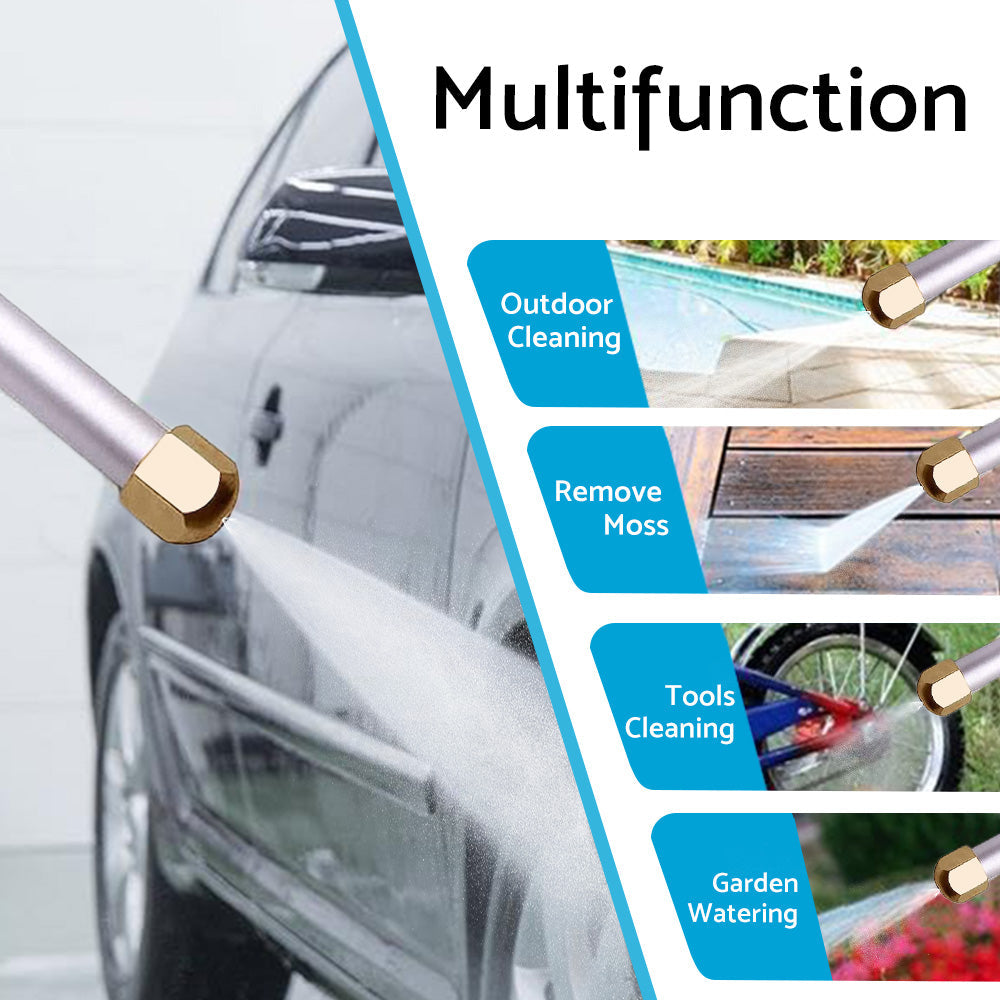 Hydro Jet High Pressure Power Washer Water Spray Gun Nozzle Wand House Cleaner.