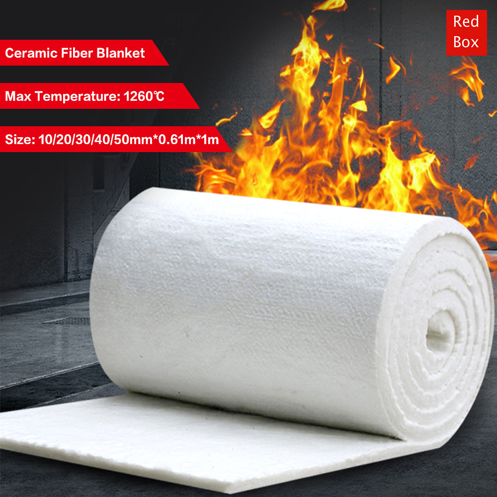 Ceramic Fiber Blanket High Temperature Thermal Fireproof Insulation Mat 0. 61M*1M