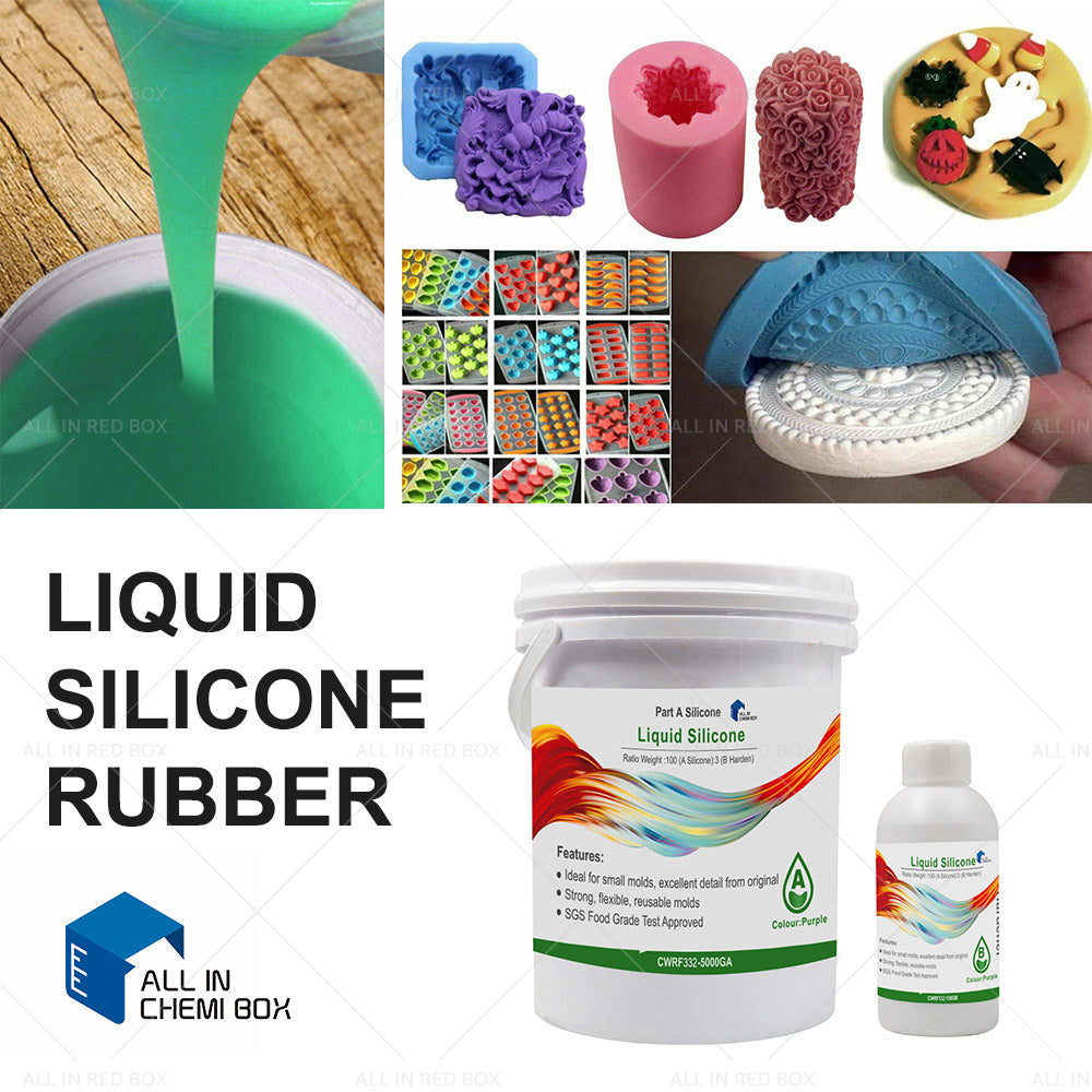 SH25 Liquid Silicone Rubber Mould Making Kit 100 3 Mix - 1Kg 2Kg 5Kg 10Kg Blue.
