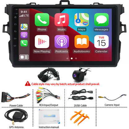 In-Dash Units 9 Inch Touch Screen Stereo CarPlay Suitable for Toyota Corolla