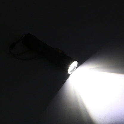 2PCS USB Rechargeable LED Flashlight Waterproof Torch Black.