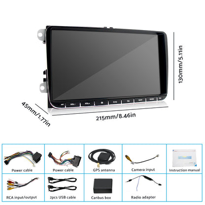 32GB Car Navi GPS WiFi CarPlay 9inch Android 11 Suitable for VW Golf MK5 MK6 Jetta.