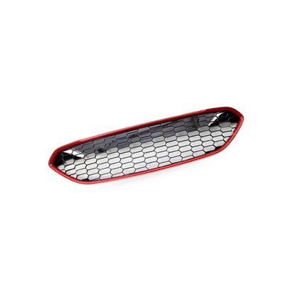 Front Grille Mesh Insert Suitable for Ford Fiesta 2013-2016 Red Honeycomb - BD2