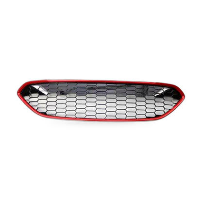 Front Grille Mesh Insert Suitable for Ford Fiesta 2013-2016 Red Honeycomb - ZT2