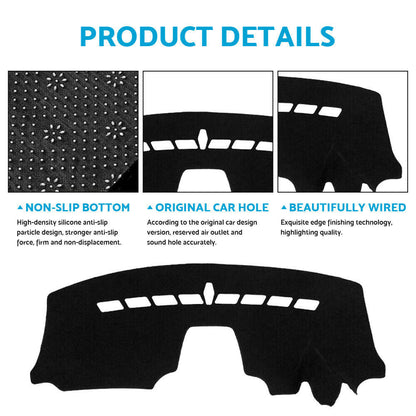 Dash Mat Suitable For Holden Barina TM Hatch and Sedan All CD RS CDX 11-16 Black.