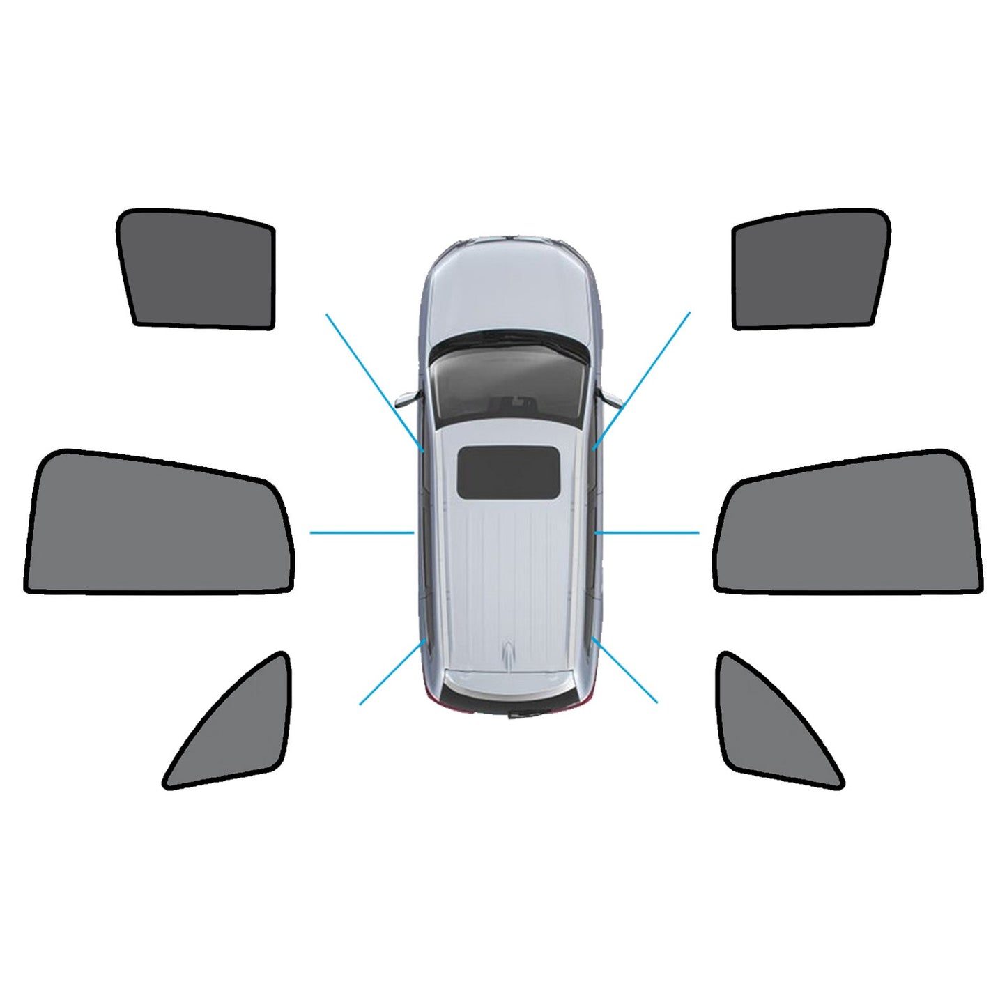 Window Sun Shades Magnetic Mesh Accessories Suitable For Mercedes-Benz GLA 2020-On