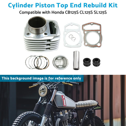 CL125S SL125S Cylinder Piston Top End Rebuild Kit Suitablefor Honda CB125S 71-85.