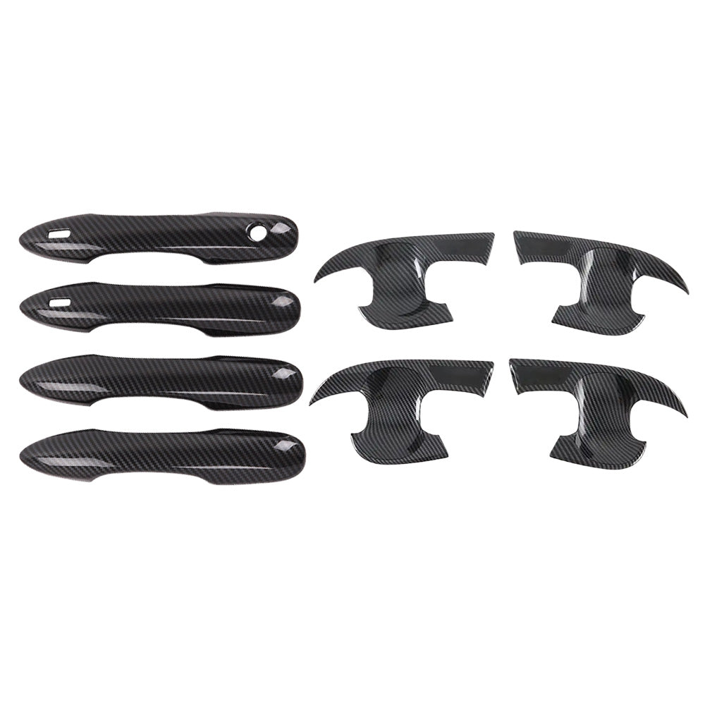 Carbon Fiber Door Handle Cover  and  Bowl Cup Surround Kit Suitable For Toyota Camry.