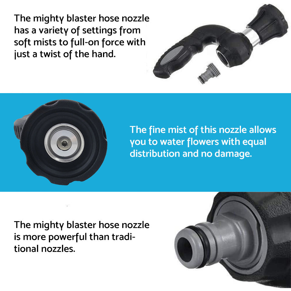 Mighty Power Garden Hose Spray Nozzle Suitable For Garden, Lawn, Plant Watering, and Car Washing