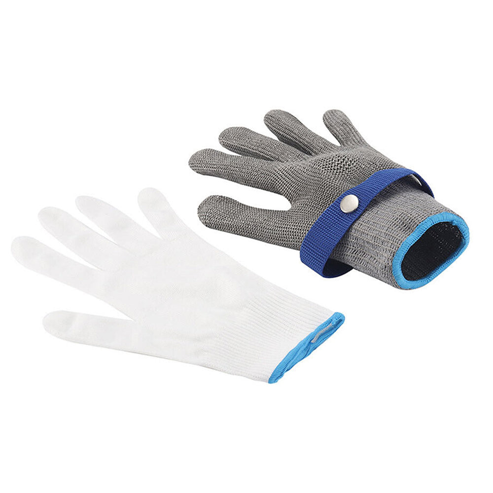 Safety Stainless Steel Cut-Proof Stab-Resistant Wire Mesh Butcher Gloves