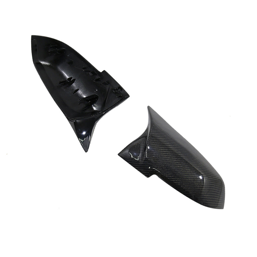 Carbon Fibre Side Mirror Cover Caps Suitable for  BMW F20 F21 F22 Series 1 2 3 4.