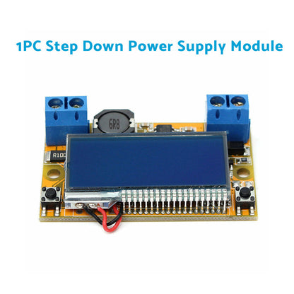 DC-DC Adjustable Buck Converter Step-Down Power Supply Module with LCD and Prote