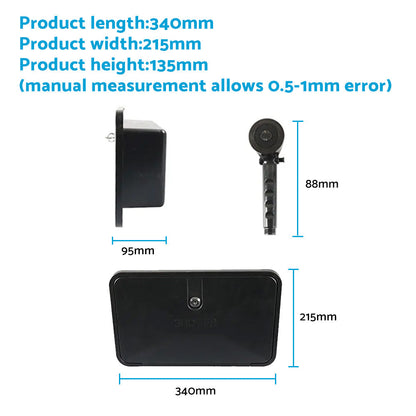 1 Set External Caravan / RV Shower Box Kit with Exterior Faucet Suitable For Camper Trailer & Boat