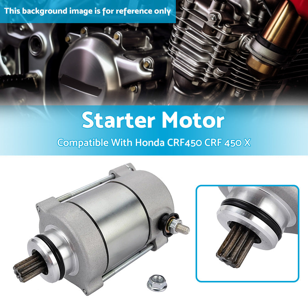 Starter Motor Suitable For Honda CRF450 CRF 450 X 2005-2018 31200-MEY-671.