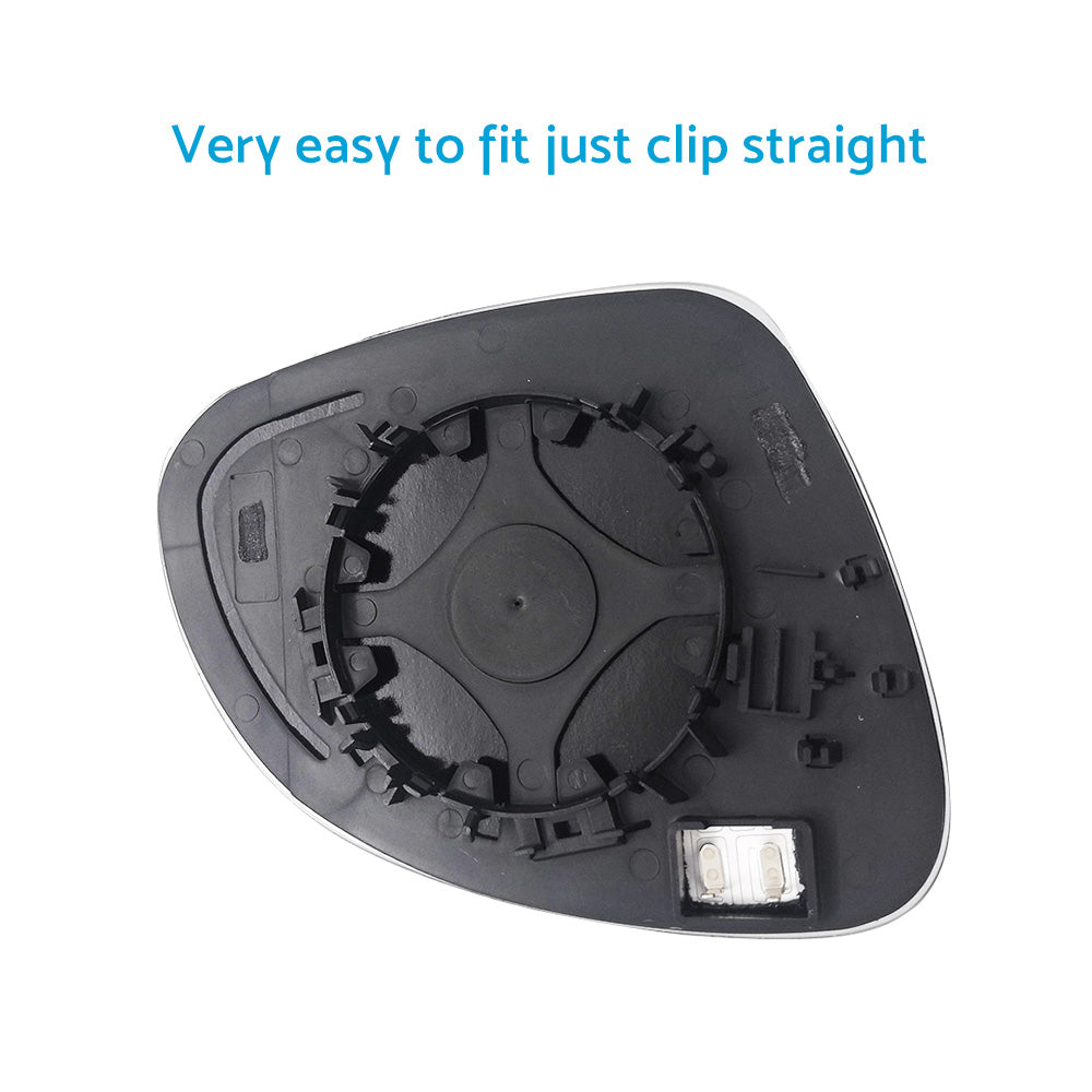 Left Side Mirror Glass With Heated Back Plate Suitable For VW Golf MK5 2004-2008