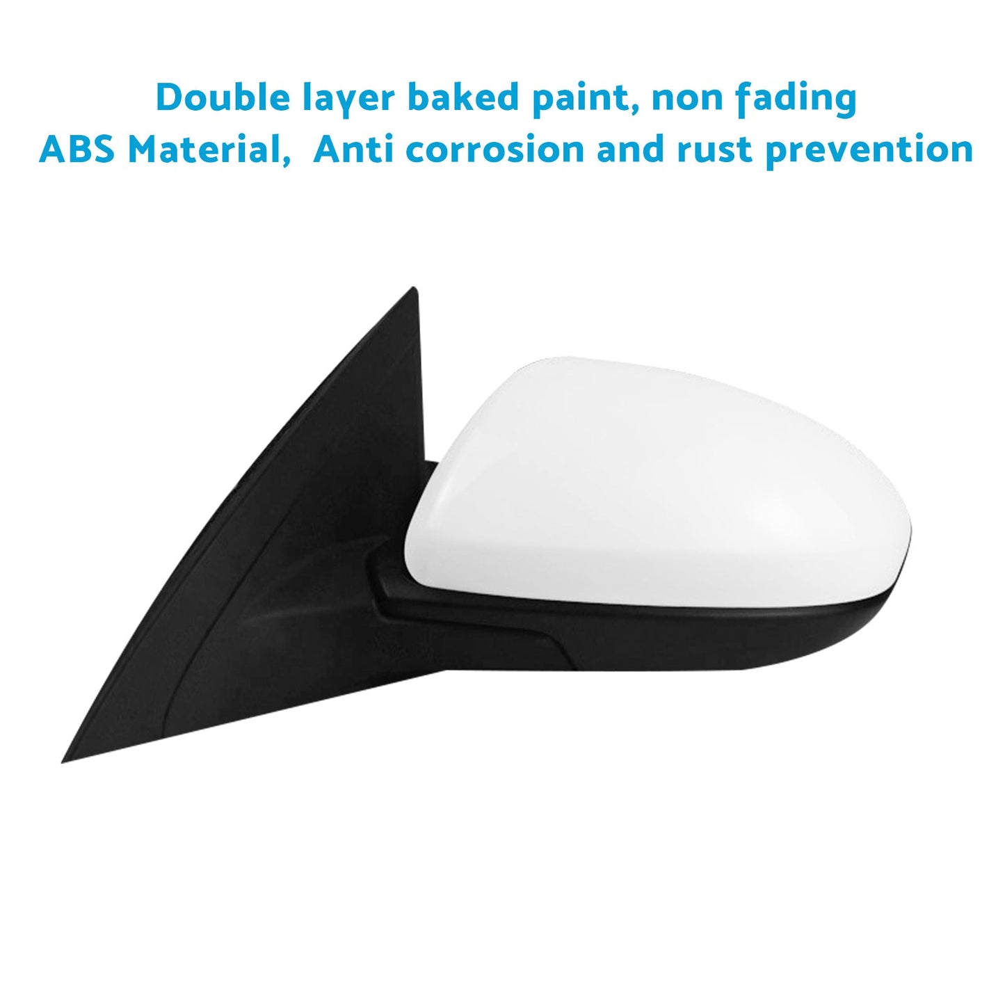 Left Door Mirror Suitable For Mazda 3 BL 2009-2013 White Without Indicator