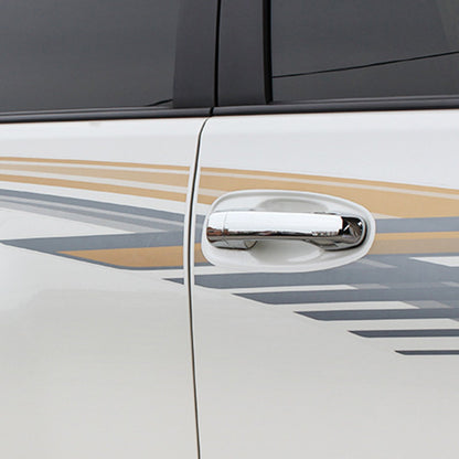 Chrome Door Handle Cover With Bowl Trim Suitable for Toyota Prado 4.0L V6