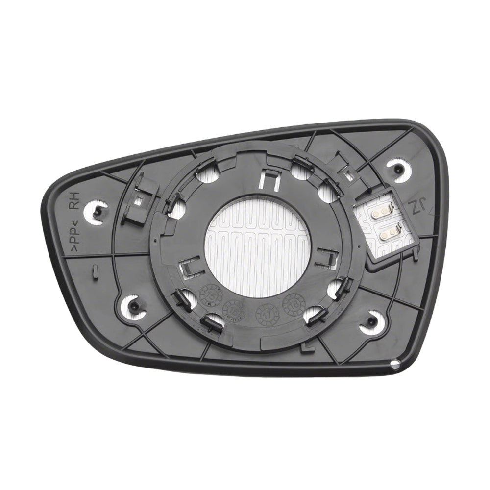 Right Heated Convex Mirror Glass w/ Base Suitable for Kia Cerato YD