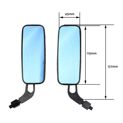 8-10mm Motorcycle Mirrors Suitable For Chopper, Cruiser, Bobber, Racer & Cafe Scooter