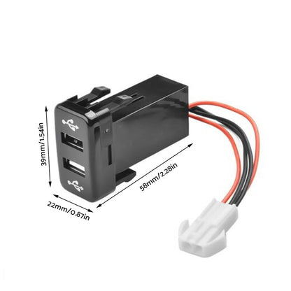 Dual USB Socket Audio Charger Suitable for Toyota FJ Cruiser 4.0L V6