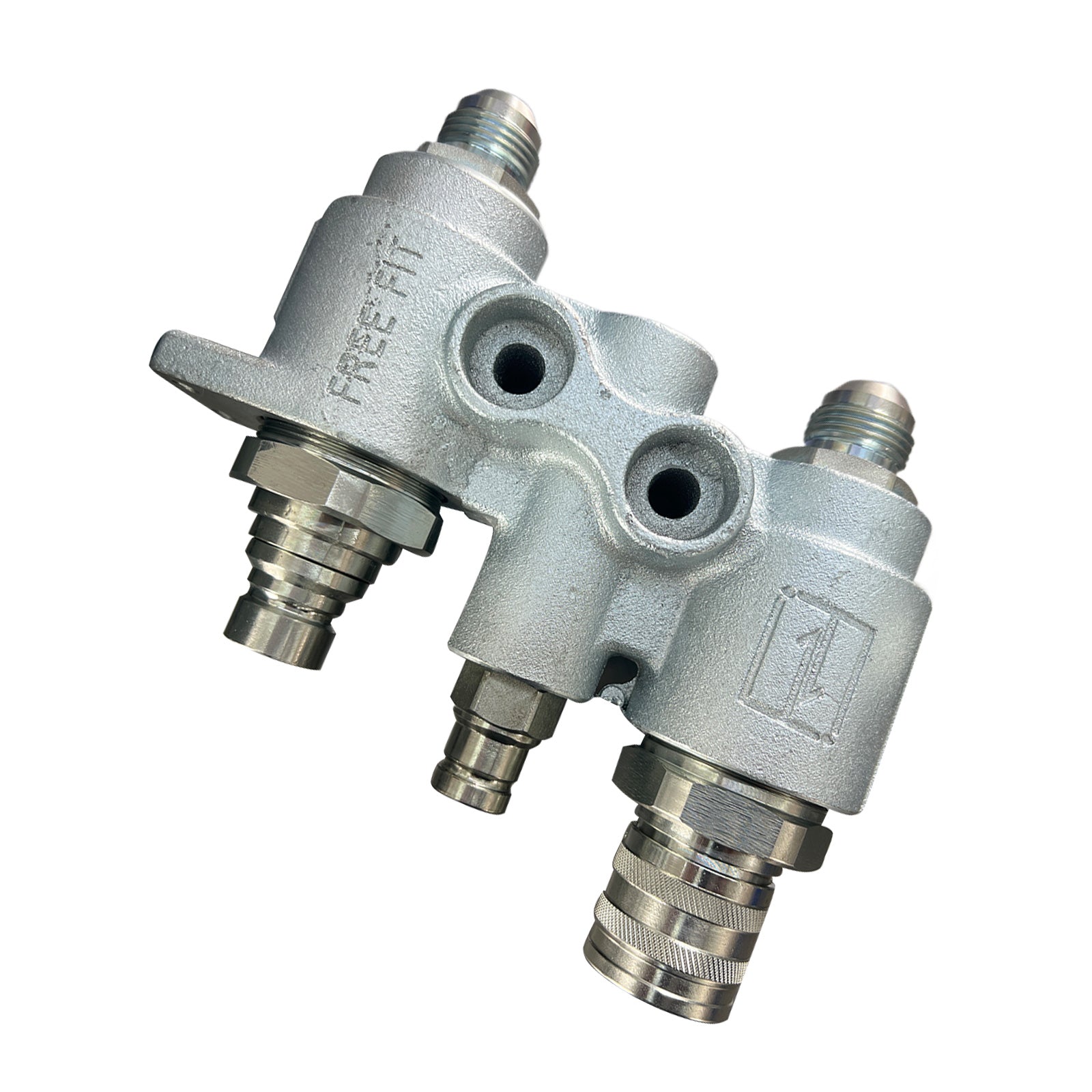 For Bobcat Hydraulic Block Quick Coupler Flat Face FFH Auxillary Valve 6678076.