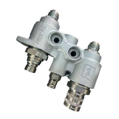 For Bobcat Hydraulic Block Quick Coupler Flat Face FFH Auxillary Valve 6678076.