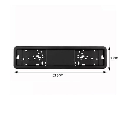 2x European License Plate Cover Frame Holder with Mounting Bracket Suitable For Standard Plates