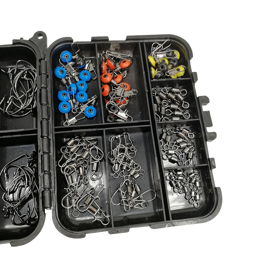 177-Piece Professional Fishing Accessories Kit Suitable For Outdoor Use ¡§C Includes Tackle Box, Swivels, Hooks & Beads.