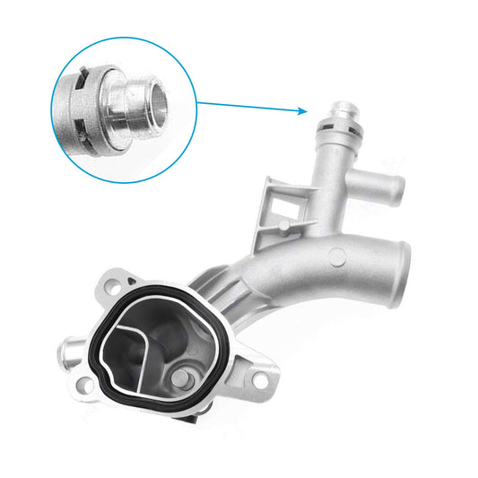 Water Outlet Thermostat Housing Aluminum Suitable for Chevy Cruze 1. 4L 11-18.