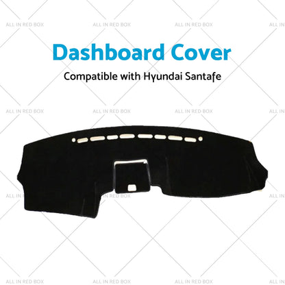 RHD Non-slip Dash Mat Suitable For Hyundai Santafe 2006-2012 Dashboard Cover.