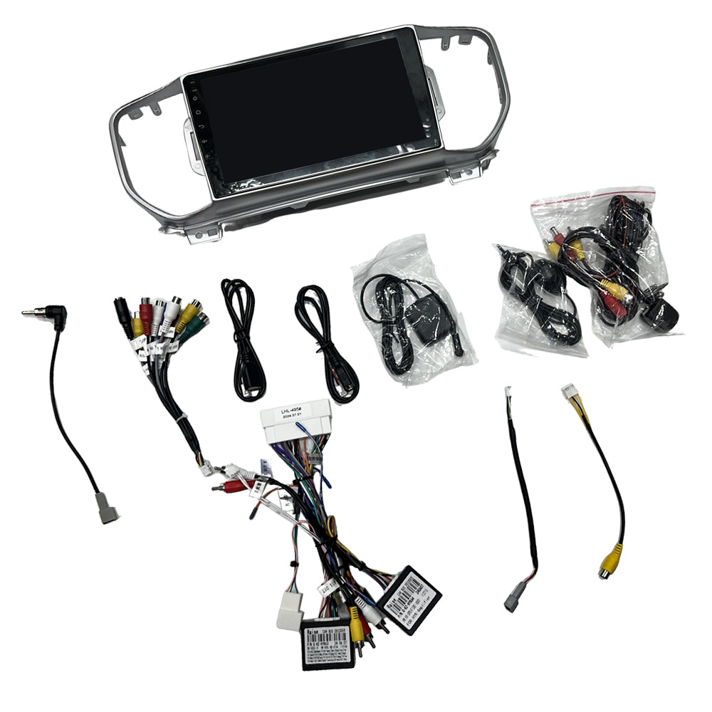 9 inch CarPlay Android Auto Head Unit Suitable for Kia Sportage 2015–2018.